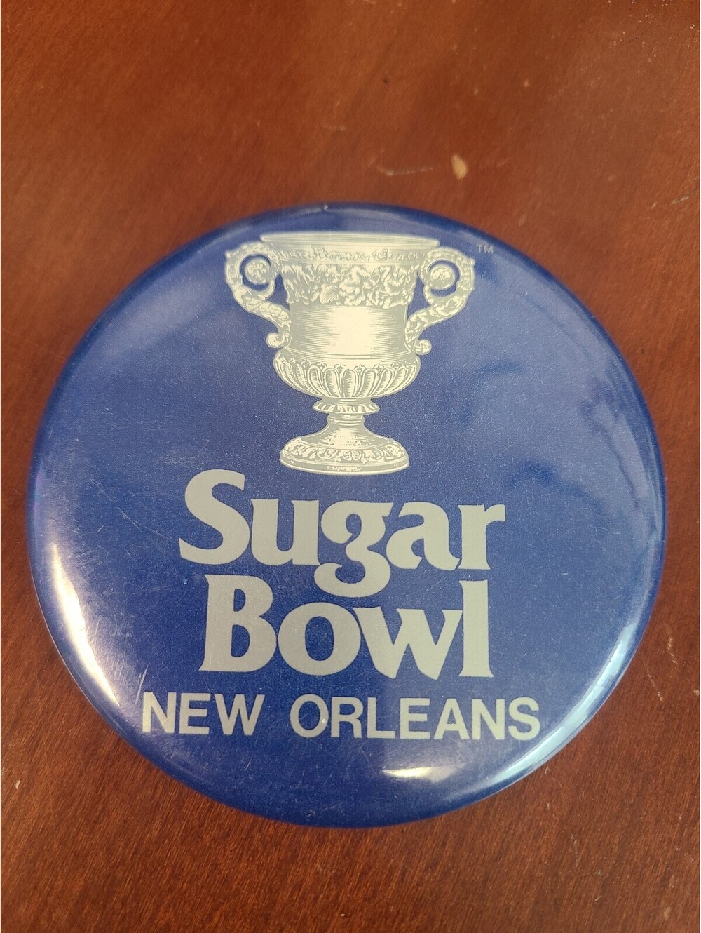 Sugar Bowl New Orleans Vintage Pinback Button 1980s/90s Collectible
